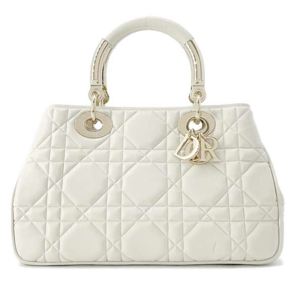 Christian Dior Handbag Medium Shoulder Bag White - Picture 1 of 16